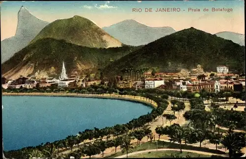 Ak Rio de Janeiro Brasilien, Praia de Botafogo