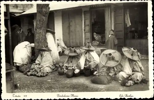Ak Tetuan Tétouan Marokko, Vendedoras Moras