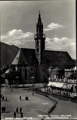 Ak Bozen Bolzano Südtirol, Walterplatz