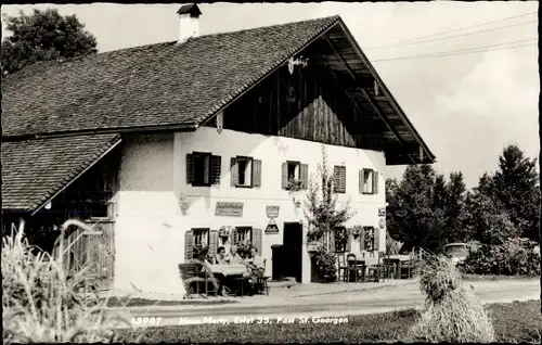 Ak Sankt Georgen im Attergau Oberösterreich, Haus Marty