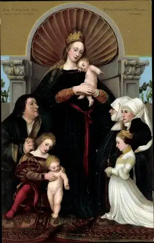 Künstler Ak Holbein, H., Die Madonna des Bürgermeisters Meyer