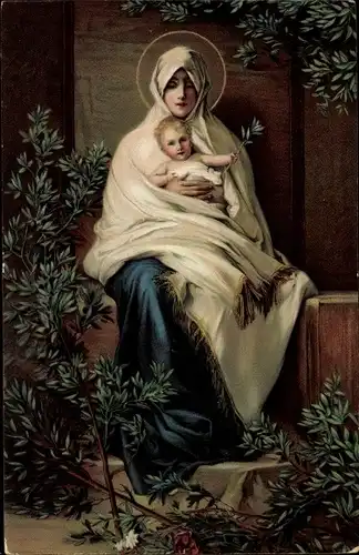 Künstler Ak Barabino, Madonna mit den Oliven