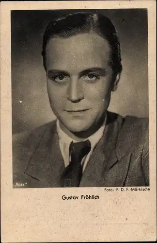 Ak Schauspieler Gustav Fröhlich, Portrait