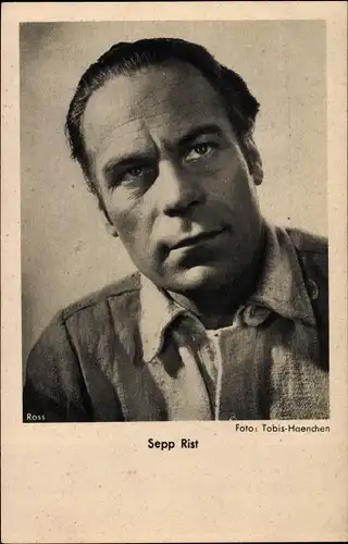 Ak Schauspieler Sepp Rist, Portrait