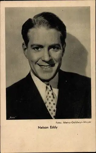 Ak Schauspieler Nelson Eddy, Portrait, Ross Verlag