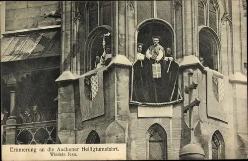 Ak Aachen in Nordrhein Westfalen, Heiligtumsfahrt, Windeln Jesu