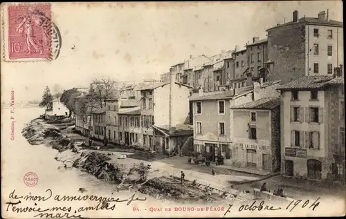 Ak Bourg de Péage Drôme, Quai