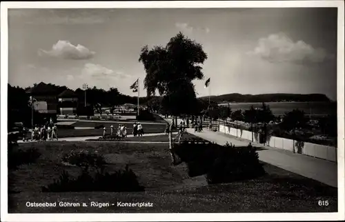 Ak Ostseebad Göhren auf Rügen, Konzertplatz, Promenade