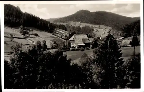 Ak Bad Rippoldsau Schapbach im Schwarzwald, Schwarzwaldhaus im Rimbachtal