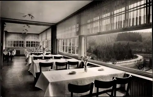 Ak Dahlerbrück Schalksmühle im Sauerland, Gaststätte Glörtalsperre, Volmetal, Inneres