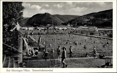 Ak Bad Hönningen am Rhein, Thermalschwimmbad
