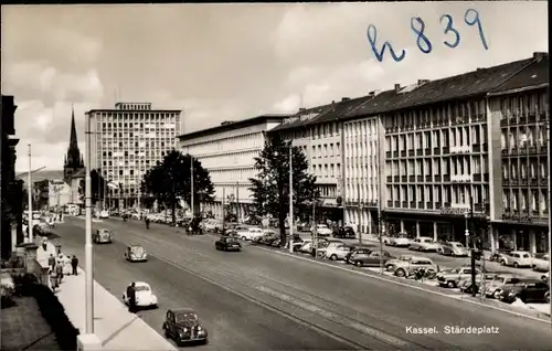Ak Kassel in Hessen, Ständeplatz, Autos