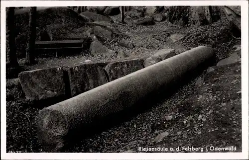 Ak Felsberg im Odenwald Hessen, Riesensäule