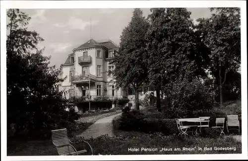 Ak Bad Godesberg Bonn am Rhein, Hotel-Pension "Haus am Rhein"