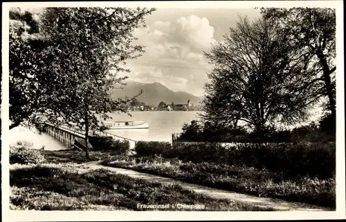 Ak Fraueninsel Chiemsee Oberbayern, Seesteg