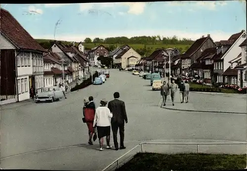 Ak Sankt Andreasberg Braunlage im Oberharz, Schützenstraße, Autos