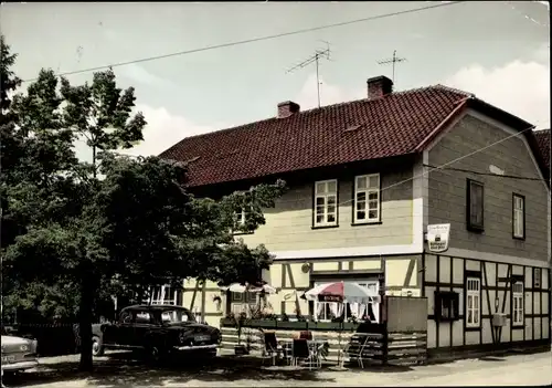 Ak Wollershausen in Niedersachsen, Gasthaus Forellenkrug, Auto