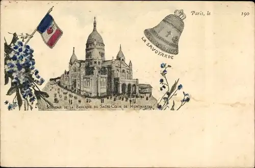 Ak Paris XVIII. Arrondissement Buttes-Montmartre, Basilique du Sacre Coeur
