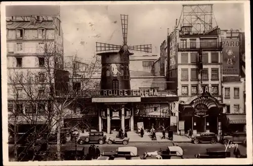 Ak Paris XVIII. Arrondissement Buttes-Montmartre, Le Bal, Cinema du Moulin Rouge