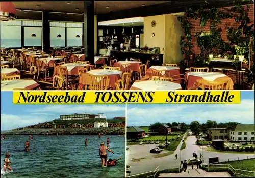 Ak Nordseebad Tossens Butjadingen, Strandhalle