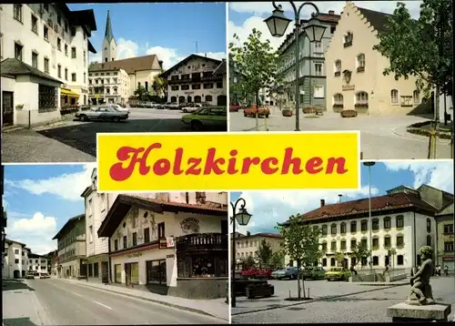 Ak Holzkirchen in Oberbayern, Straßenansichten, Rathaus