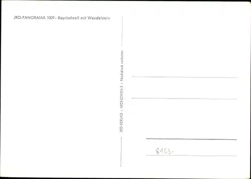 Ak Bayrischzell im Mangfallgebirge Oberbayern, Wendelstein, IRO Panorama, Gebirge