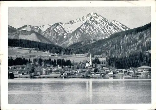 Ak Bad Wiessee in Oberbayern, Teilansicht mit Kampen