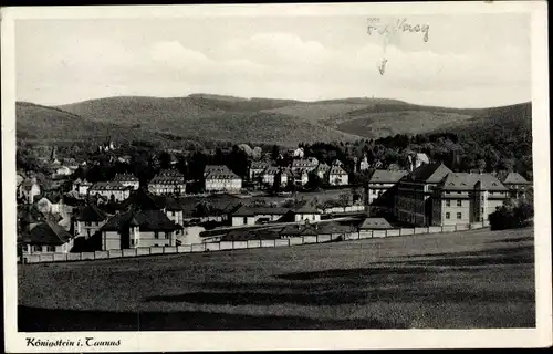 Ak Königstein im Taunus Hessen, Gesamtansicht, Fliegeraufnahme