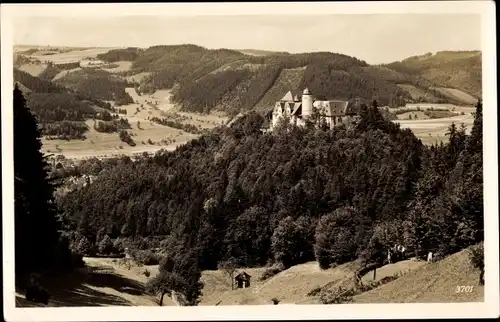 Ak Bad Leutenberg Thüringen, Panorama, Friedensburg, Hoffmannsblick