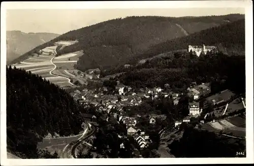 Ak Bad Leutenberg Thüringen, Panorama, Blick vom neuen Weg