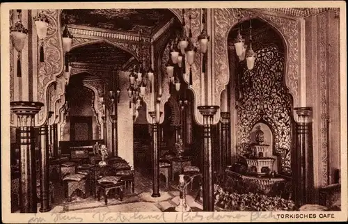 Ak Berlin Tiergarten, Haus Vaterland am Potsdamer Platz, Türkisches Café