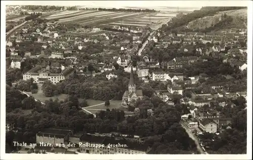 Ak Thale im Harz, Blick von der Roßtrappe