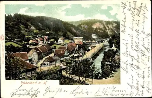 Ak Rübeland Oberharz am Brocken, Teilansicht