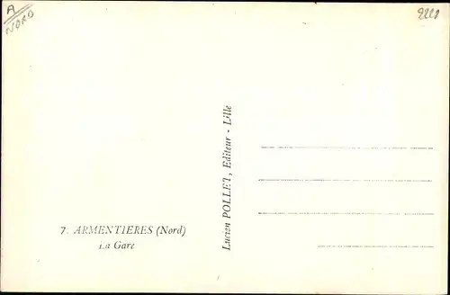Ak Armentières Nord, La Gare