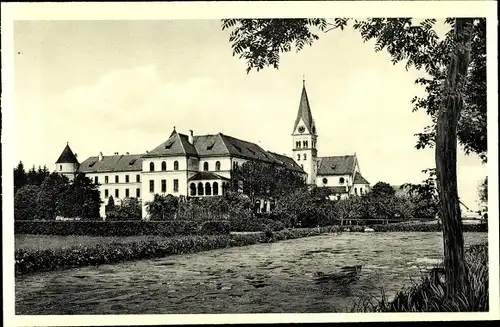 Ak Lohhof Mindelheim im Unterallgäu, Kloster Sankt Joseph, Panorama