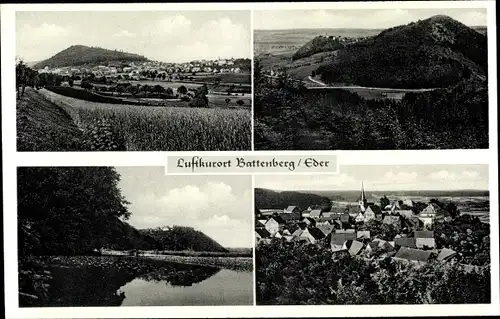 Ak Battenberg an der Eder Hessen, Gesamtansicht, Landschaft