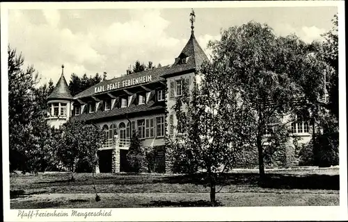 Ak Mengerschied im Hunsrück, Karl-Pfaff-Ferienheim m. Parkanlage
