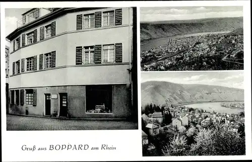 Ak Boppard am Rhein, Panorama, Fremdenheim Ringelstein, Teilansicht