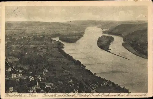 Ak Nonnenwerth Remagen am Rhein, Drachenfels, Panorama