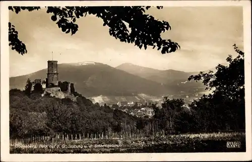 Ak Bad Godesberg Bonn am Rhein, Blick a. Godesburg u. d. Siebengebirge
