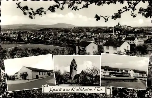 Ak Kelkheim im Taunus, Gesamtansicht, KIrche, Teilansichten