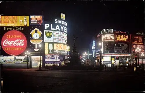 Ak London City England, Piccadilly Circus