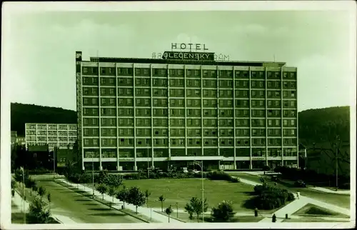 Ak Zlín Gottwaldov in Mähren Region Zlin, Hotel Spolecensky dum