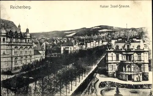 Ak Liberec Reichenberg in Böhmen, Kaiser Josef-Straße