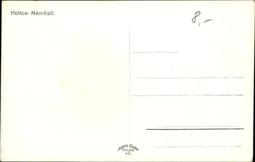 Ak Holice v Čechách Holitz Region Pardubice, Namesti