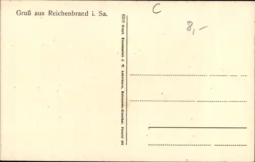 Ak Reichenbrand Chemnitz in Sachsen, Gasthof, Kirche, Materialwarenhandlung