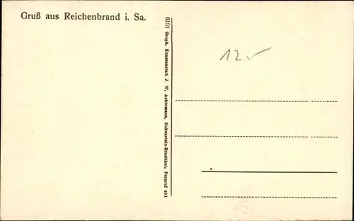 Ak Reichenbrand Chemnitz Sachsen, Nevoigtstraße, Gasthof, Schule, Pelzmühle, Gesamtansicht