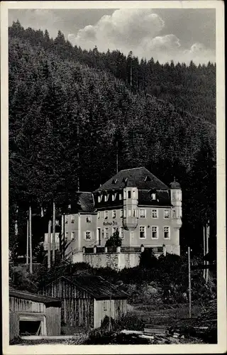 Ak Bernstein Schwarzenbach am Wald in Oberfranken, Gasthaus und Pension Fels