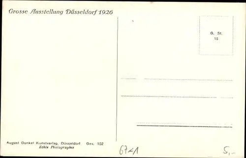 Ak Düsseldorf, Im Rheingoldsaal, Ausstellung 1926