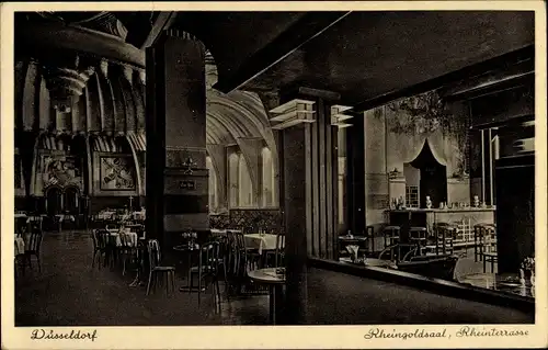 Ak Düsseldorf, Rheingoldsaal, Rheinterrasse